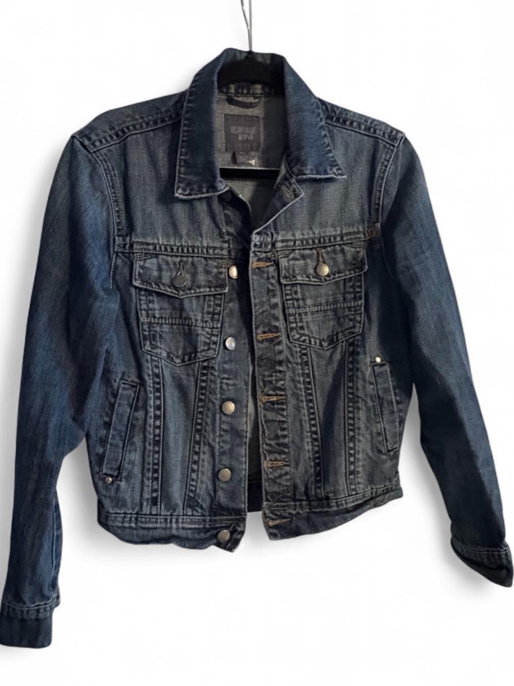 Heritage Dark Blue Denim Jean Jacket - Women's Trucker